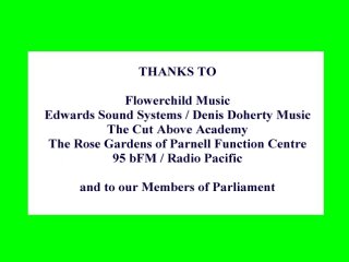 Thanks to a sizable list of persons most generous with their time.